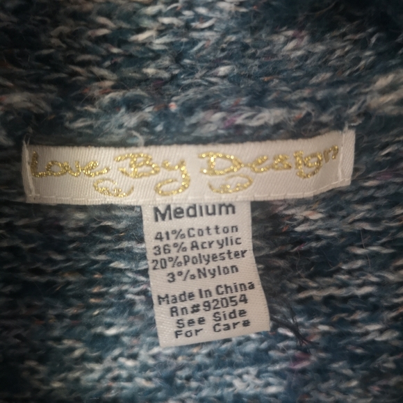 Love By Design Blue Cardigan - Picture 4 of 4